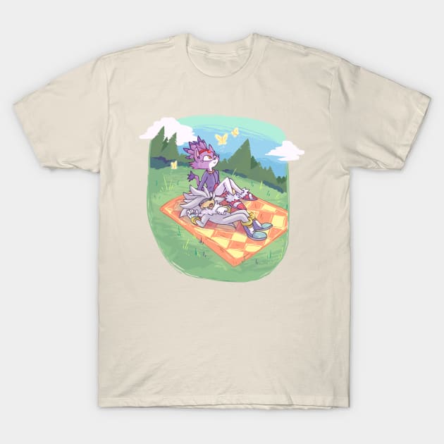 Blaze and Silver's Picnic T-Shirt by sky665